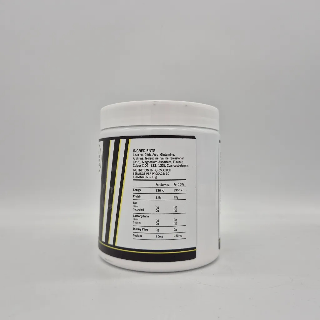BCAAs Flavoured 250g nutritional information