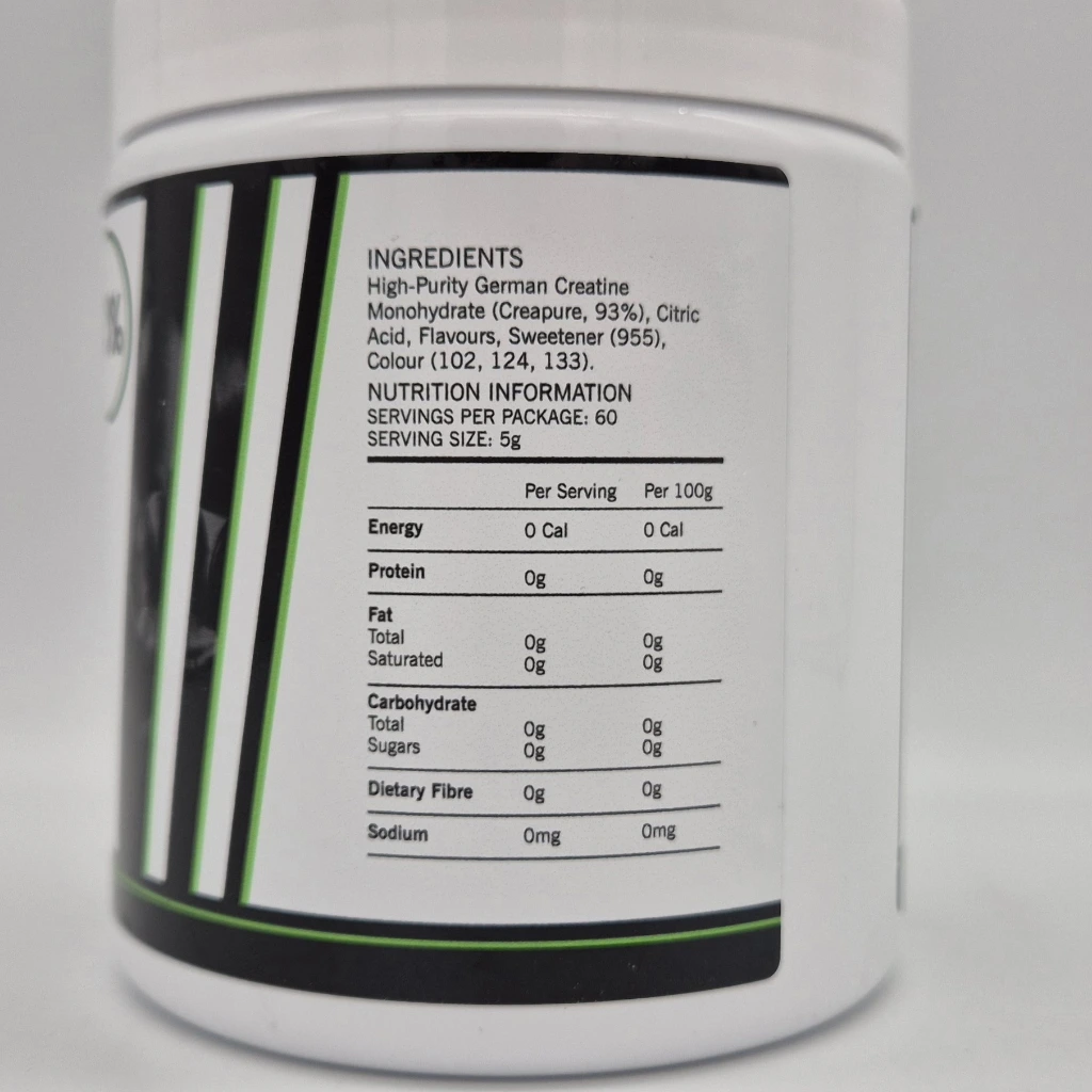 flavoured creatine supplement ingredients