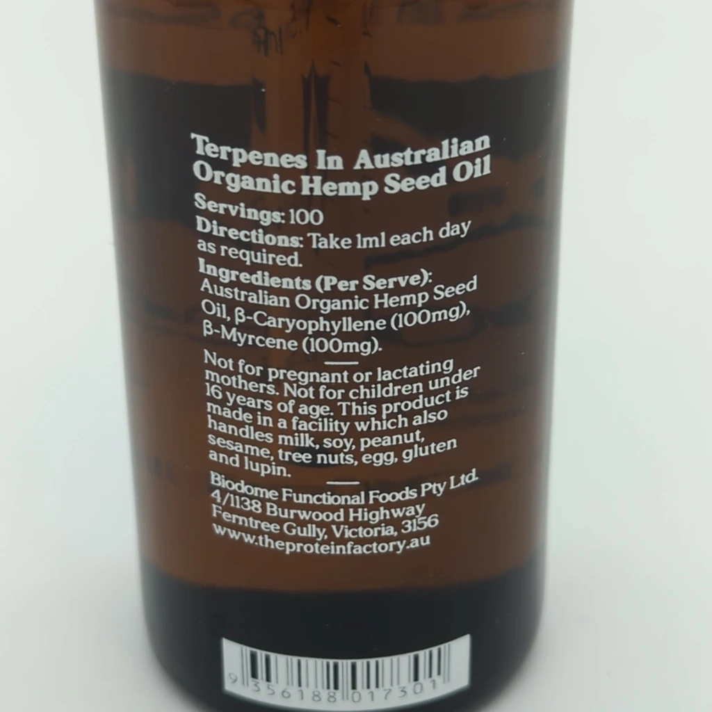 Protect Terpenes 100ml Directions and Ingredients.webp