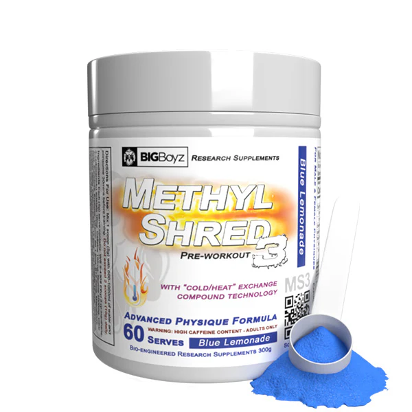 BigBoyz Methyl Shred 3.0 [300g] (Raspberry)